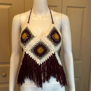 CROTCHET halter top